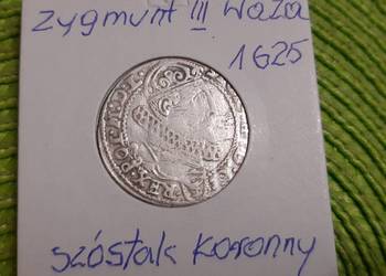 moneta srebrna Zygmunta III Waza z 1625r