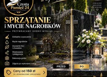 Sprzątanie i mycie nagrobków | Gdańsk, Gdynia, Sopot