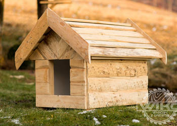 Buda dla psa Xl deska świerk , jodła ZIMOWA CENA!