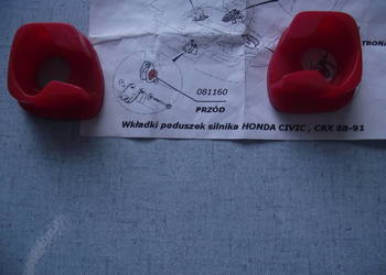 Honda CRX. Wstawki poliuretanowe do poduszki przedniej.