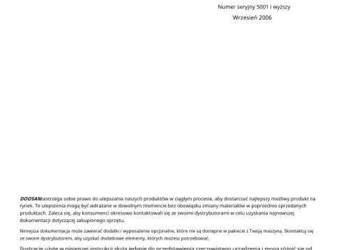 Doosan DX255LC instrukcja obsługi PL