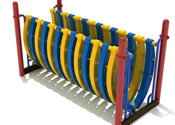 Most z kości dla placu zabaw.