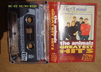 + ROCK ,kaseta  ; THE ANIMALS--GREATEST HITS.