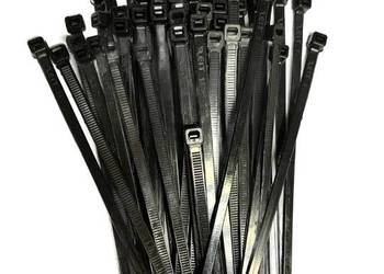 MOCNE TRYTYTKI OPASKI KABLOWE ZACISKOWE 2,5x200mm 136 SZT CZARNE