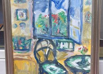 Obraz na płycie, złota rama