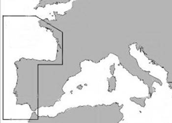Mapa C-MAP NT+ English Channel to Gibraltar, jacht morski