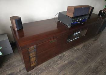 Meble do salonu vinotti malaga Szafka rtv Komoda stół kawowy witryna