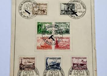 Znaczki III Rzesza WHW Kriegsmarine 1938.