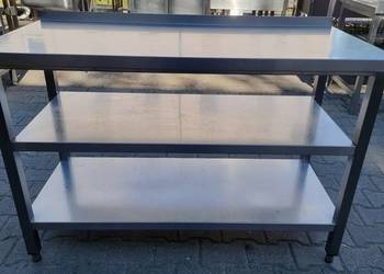 Stół Gastronomiczny Z 2ma Półkami - 130/60/85 cm - M.836 N