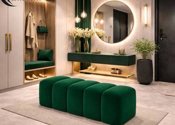 Pufa Tapicerowane Bubble Premium Zielona - Edite Meble