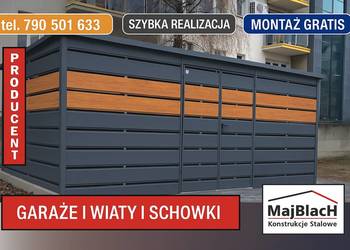Duża Wiata Śmietnikowa |Śmietnik | Altana ŚMIETNIKOWA| - Maj-Blach