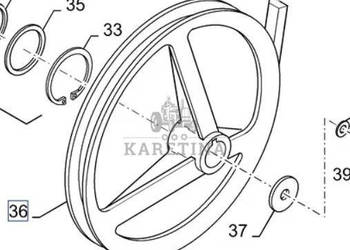 New Holland CR9080 Koło Pasowe Napędu Wytrząsacza 382mm CZĘŚCI 84074487