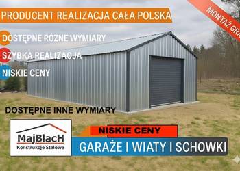 Garaż Blaszany Ocynkowany | MAGAZYN| Schowek| Blaszak| RAL– Maj-BlacH
