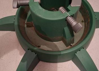 Stojak zielony pod choinkę plastik.