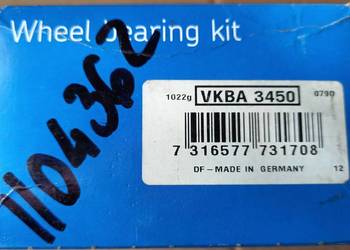 1104362/VKBA 3450 Zestaw łożyska koła tył Galaxy I,Seat Alh