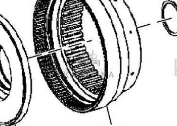 John Deere IVT AUTOPOWER 6820 6920 6920S Koło Koronowe 46 zębów CZĘŚCI L17…