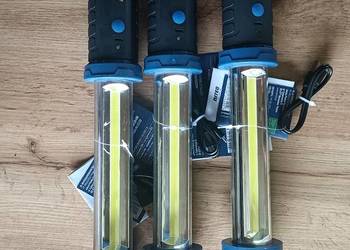 Lampka warsztatowa LED COB Tuba latarka ładowana