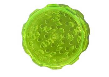 Elegancki Plastikowy Młynek do Suszu CBD Tytoniu 4-Częściowy Żółty