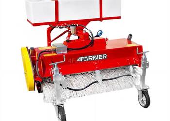 Zamiatarka 150 cm do traktora z koszem i pojemnikiem nawadniającym 4FARMER