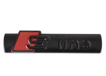Logo "S- Line" Audi aluminiowe Nowe!emblemat grill karoseria Premium