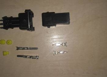 Wtyk gniazdo kostka 2 pin hermetyczny 6A