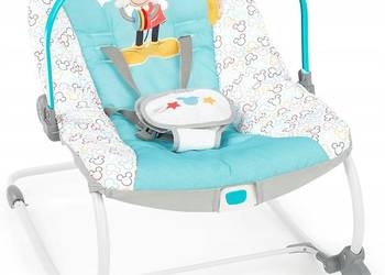 Leżaczek Dziecięcy Disney Baby Myszka Mickey Niebieska Z Wibracją Używany
