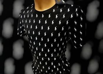 T-shirt bawełniany Polo Ralph Lauren - monogram XXL