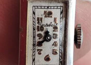 Art Deco - brylanty i białe złoto zegarek damski