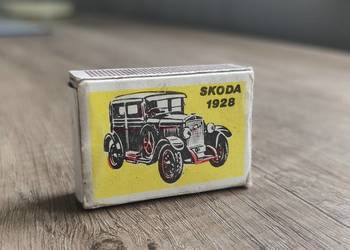 Zabytkowe zapałki Czechowice Skoda 1928 PRL Rzeszów