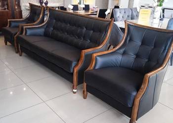 ZESTAW ROSSO 3+1+1 skóra naturalna