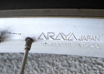 26" koła vintage - JAPOŃSKIE obręcze alu ARAYA VP-20 piasty Shimano Joytech