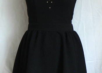H&M __cudna gofrowana sukienka z koronką__roz.34