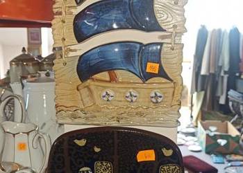 Kafle ceramiczne, artystyczne. Jie Gandofta. Sweden. Żaglowiec