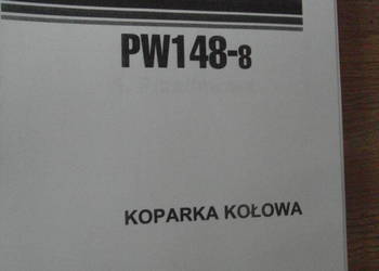 dtr instrukcja obsługi koparka komatsu pw148-8 i inne
