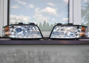 Audi A6 C5 LIFT lampy przednie reflektory prawa lewa LED tuning Europa