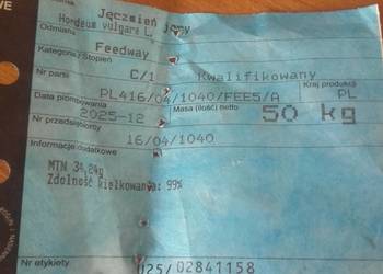 Jęczmień jary feedwey C1