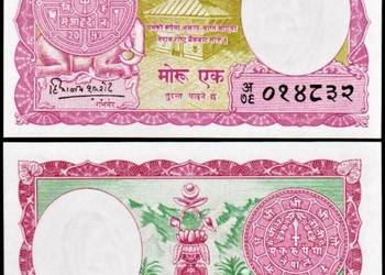 NEPAL 1960 - 1 rupia UNC! GRATIS WYSYŁKA!