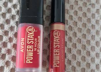 pomadka szminka Avon power stay 16H resilient red stay the night