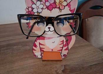 Uchwyt, stojak na okulary,kotek