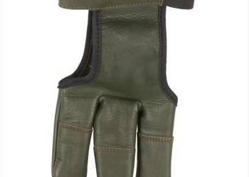 RĘKAWICZKA RĘKAWICA ZE SKÓRY NATURALNEJ do Łuku Tradycyjnego Ciemnozielona