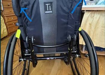 Ultralekki wózek inwalidzki Tilite z tytanu, ręczny