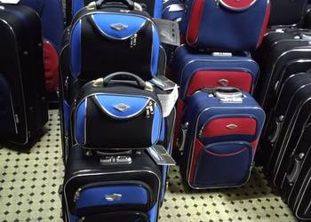 walizka kabinowa z kuferkiem z codury podróżna