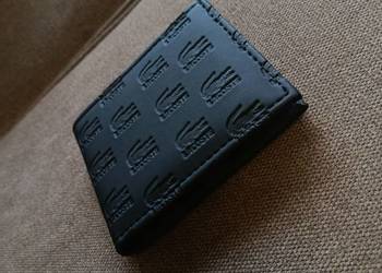 Portfel skórzany męski Lacoste - monogram