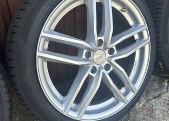 Koła felgi 5x112 R18 Dezent Vw opony letnie Pirelli 215/45R18 24rok