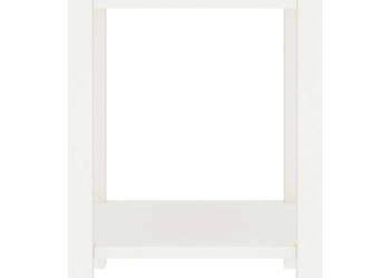 Szafka nocna biała 35x30x47 cm drewno sosnowe WM-322210