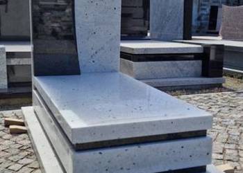 Nagrobek urnowy super white , impala dark nr.2237 BOLESŁAWIEC