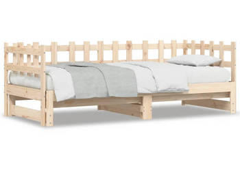 Łóżko rozsuwane 2x(90x190) cm lite drewno sosnowe WM-840391