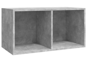 Szafka na płyty winylowe, szarość betonu, 71x34x36 cm（SKU:800121）