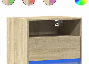 Wisząca szafka nocna z podświetleniem LED dąb sonoma WM-852065