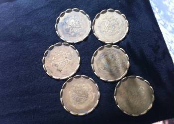 6  mosiezne syg podkladki9cm srednica